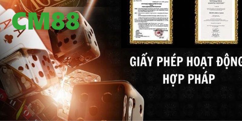 Tổng hợp những giấy phép hoạt động của các tổ chức uy tín thế giới cấp cho CM88